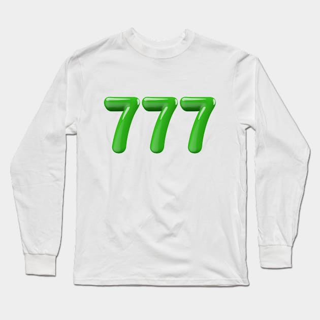 Lucky 7's - Green Long Sleeve T-Shirt by Silver Saddle Co